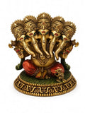 Brass 5 Mukhi Ganesha