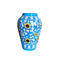 Jaipur Blue Pottery Matka Vase