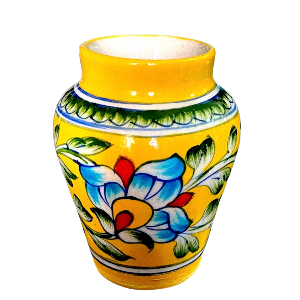 Jaipur Blue Pottery Matka Vase