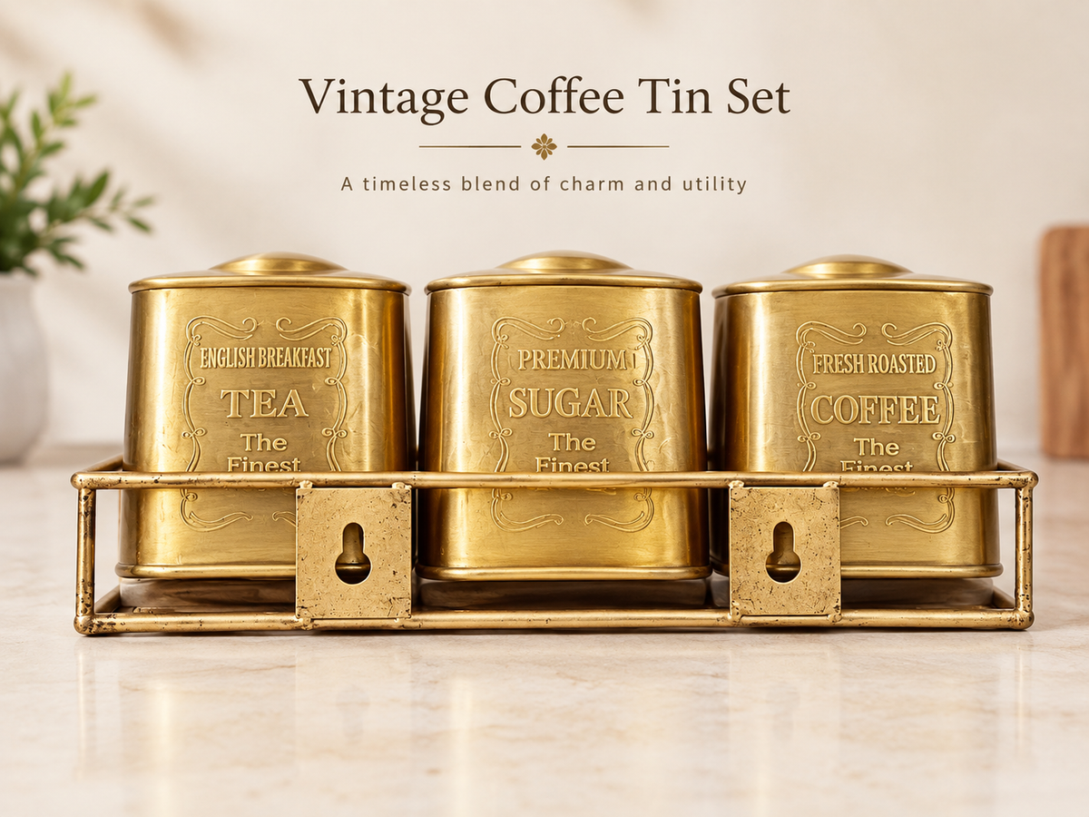Brass Vintage Coffee set