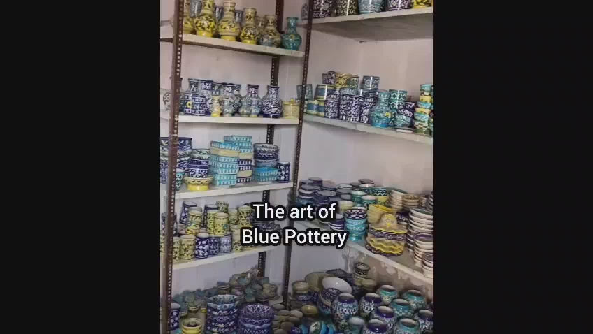 Hand Painted Blue Pottery Journey